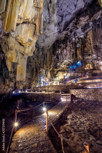 Cave of Gerontospilios  Melidoni  Crete  Greece.