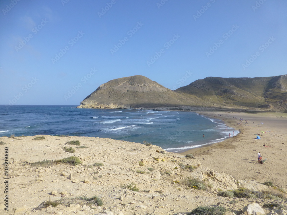 El Playazo de Rodalquilar,en el municipio de Níjar, cerca de la población de Rodalquilar en el Cabo de Gata, Almeria ( Andalucia, España)