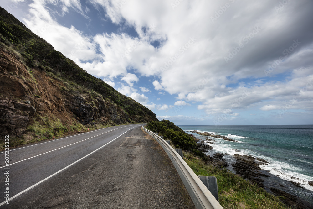 The Great Ocean Road in Victoria, Australia is a one of he world's great coastal roads The Great Ocean Road in Victoria, Australia is a one of he world's great coastal roads