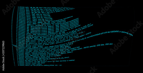 Canvas Print Linux system log