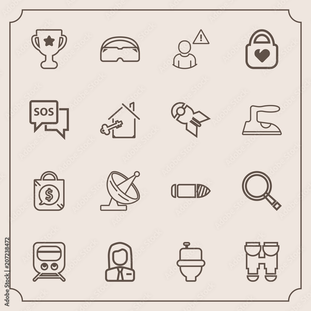 Modern, simple vector icon set with winner, business, view, optical, railway, equipment, wc, weapon, first, communication, military, search, tag, glasses, award, satellite, gun, employer, train icons Modern, simple vector icon set with winner, business, view, optical, railway, equipment, wc, weapon, first, communication, military, search, tag, glasses, award, satellite, gun, employer, train icons