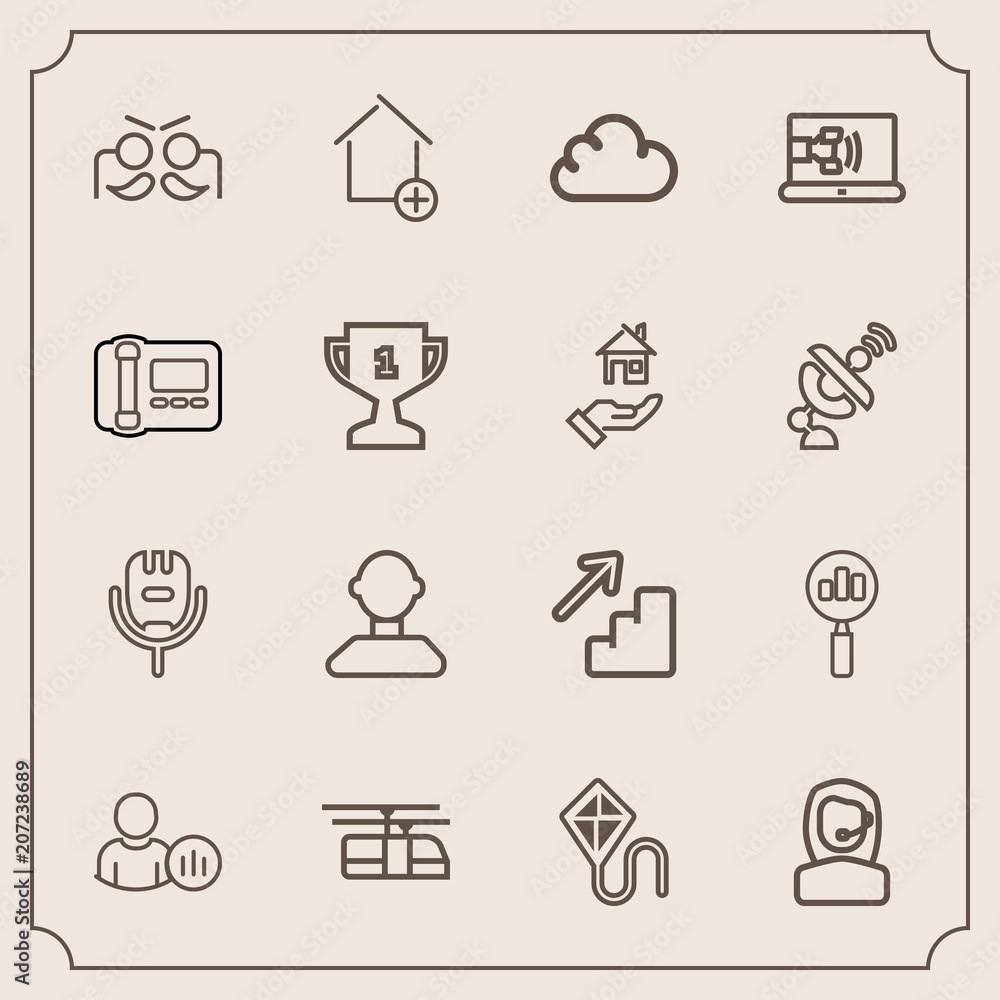 Modern, simple vector icon set with festival, up, party, song, summer, house, center, social, voice, joy, profile, search, holiday, celebration, online, down, new, sky, phone, carnival, rail icons Modern, simple vector icon set with festival, up, party, song, summer, house, center, social, voice, joy, profile, search, holiday, celebration, online, down, new, sky, phone, carnival, rail icons