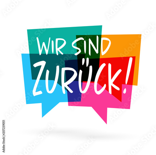 Wir sind zurück