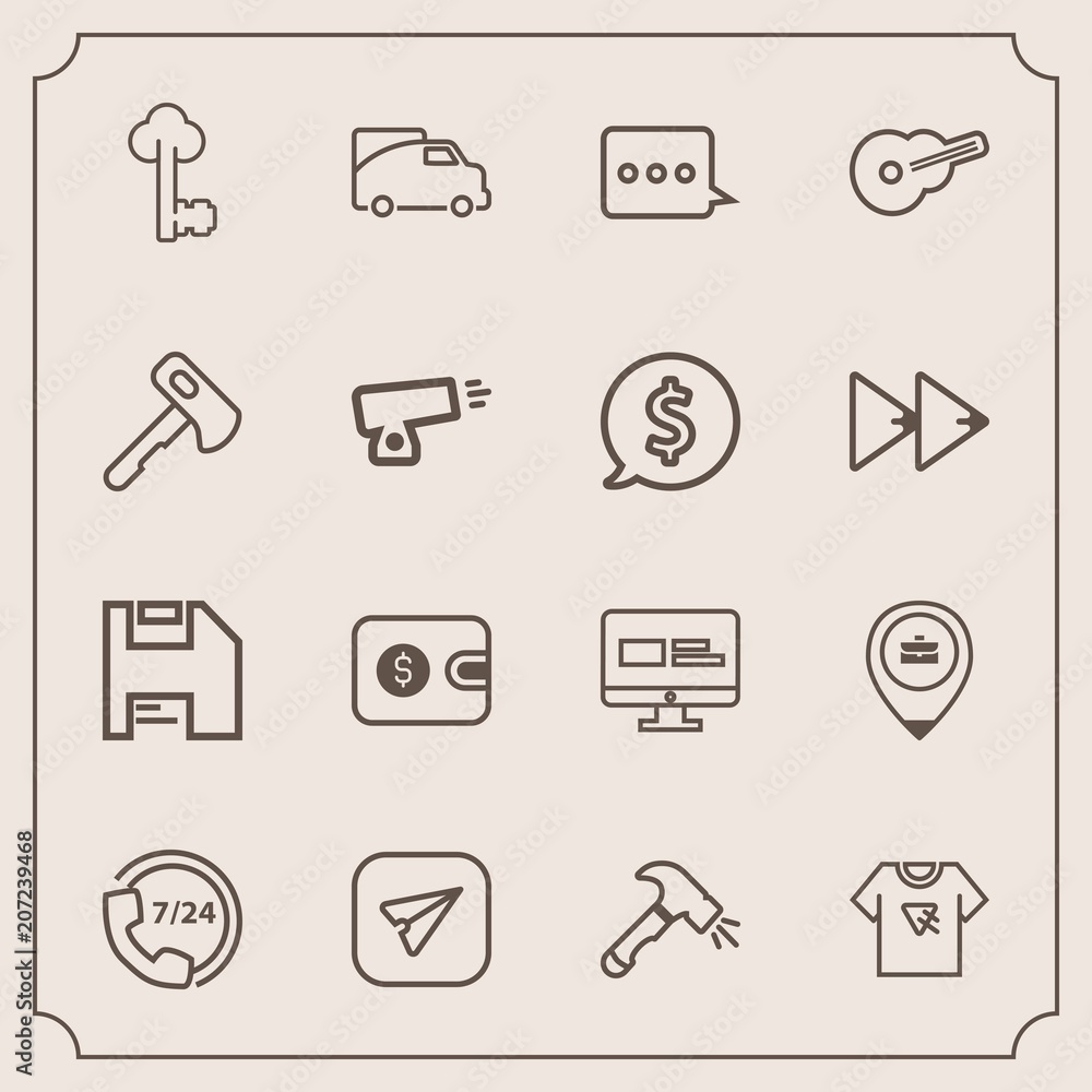 Modern, simple vector icon set with music, message, tshirt, diskette, white, construction, key, transportation, purse, help, sign, vintage, internet, traffic, tool, guitar, equipment, transport icons Modern, simple vector icon set with music, message, tshirt, diskette, white, construction, key, transportation, purse, help, sign, vintage, internet, traffic, tool, guitar, equipment, transport icons