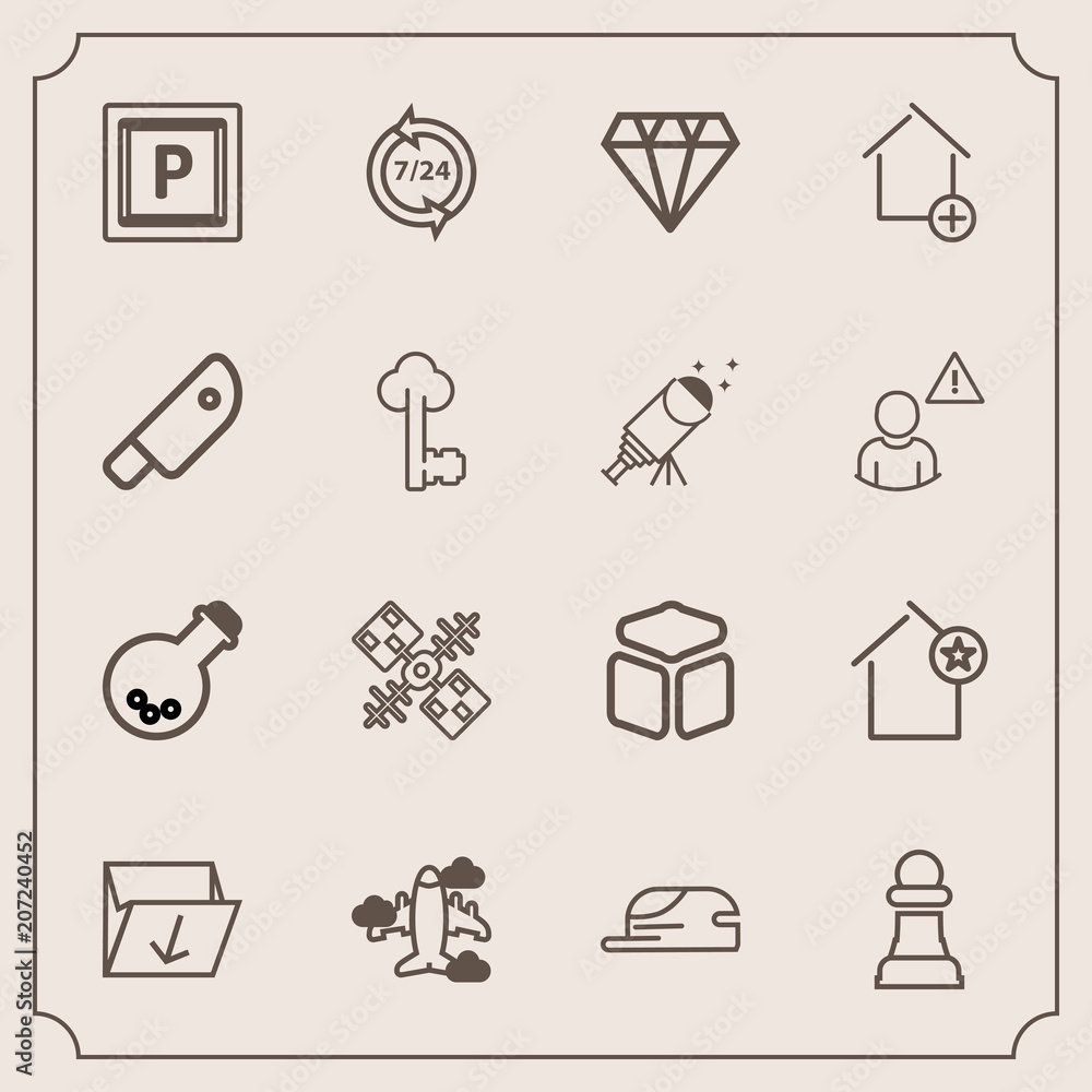 Modern, simple vector icon set with favorite, strategy, waste, vehicle, laboratory, technology, diamond, home, equipment, satellite, transport, square, apartment, plane, cap, flight, game, box icons Modern, simple vector icon set with favorite, strategy, waste, vehicle, laboratory, technology, diamond, home, equipment, satellite, transport, square, apartment, plane, cap, flight, game, box icons