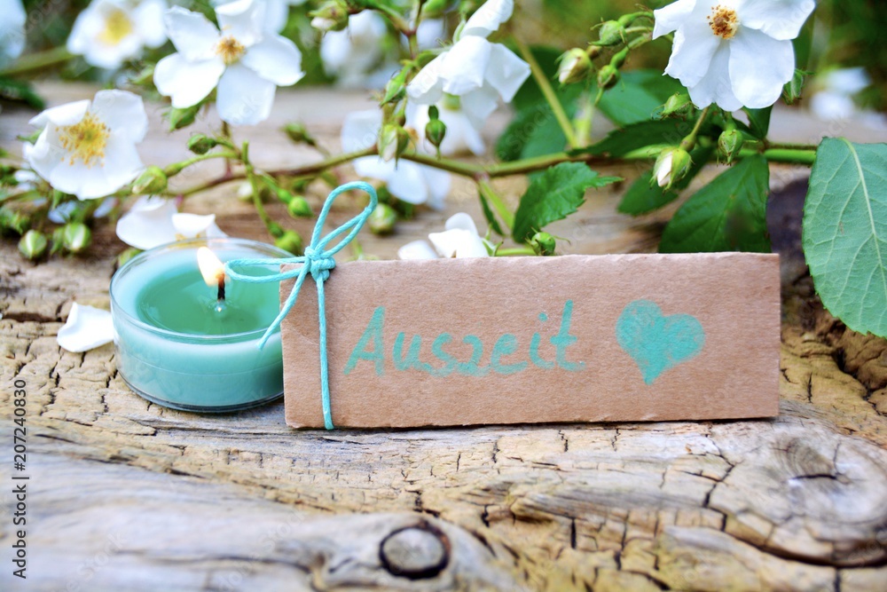 Fototapeta premium Auszeit - Wellness Hintergrund