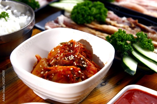 Bowl of fresh Kimchi