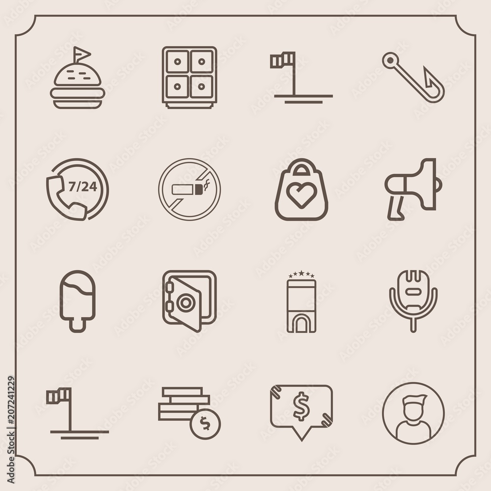 Modern, simple vector icon set with lunch, ocean, dessert, safety, fishing, song, rod, male, hotel, square, business, fish, coin, food, microphone, banking, beach, cash, room, finance, voice icons Modern, simple vector icon set with lunch, ocean, dessert, safety, fishing, song, rod, male, hotel, square, business, fish, coin, food, microphone, banking, beach, cash, room, finance, voice icons