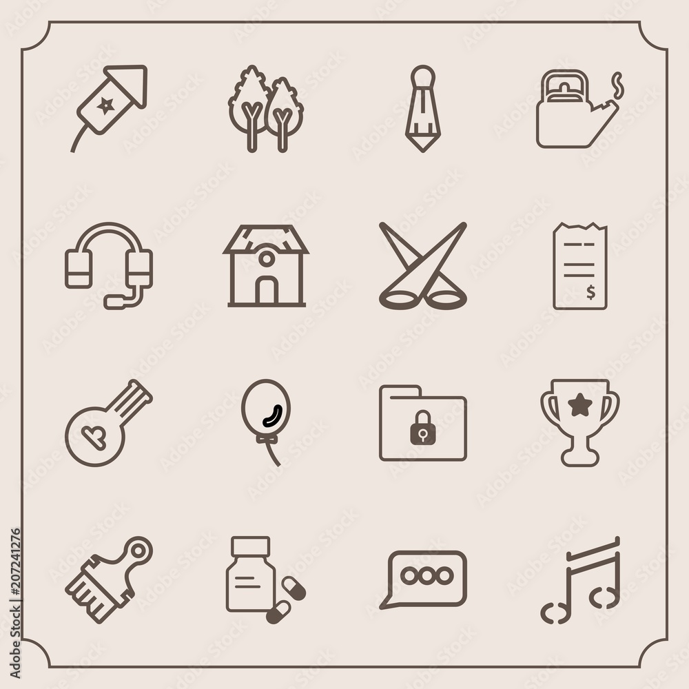 Modern, simple vector icon set with instrument, paintbrush, balloon, string, brush, paint, music, medical, vitamin, place, medicine, folk, male, suit, lock, winner, sound, white, speech, holiday icons Modern, simple vector icon set with instrument, paintbrush, balloon, string, brush, paint, music, medical, vitamin, place, medicine, folk, male, suit, lock, winner, sound, white, speech, holiday icons