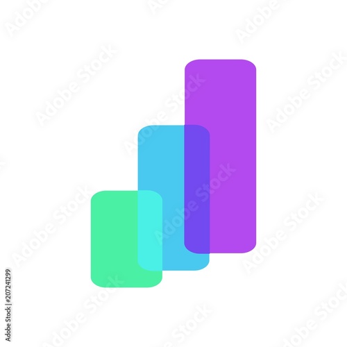 Bar Business logo. Chart icon. Finance Symbol. Vectro logo eps 08.