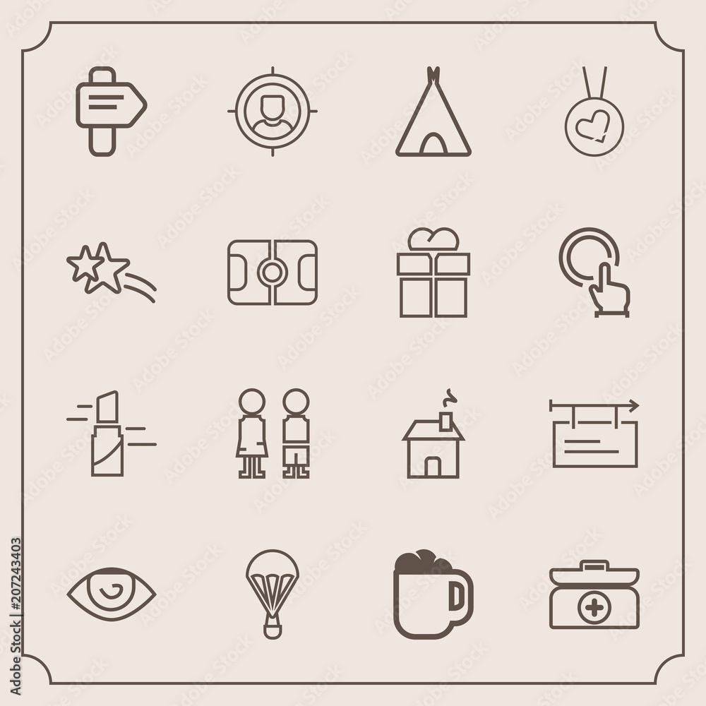 Modern, simple vector icon set with drink, sky, makeup, parachuting, sign, home, business, standing, people, cafe, mug, lipstick, target, happy, extreme, arrow, house, marketing, box, direction icons Modern, simple vector icon set with drink, sky, makeup, parachuting, sign, home, business, standing, people, cafe, mug, lipstick, target, happy, extreme, arrow, house, marketing, box, direction icons