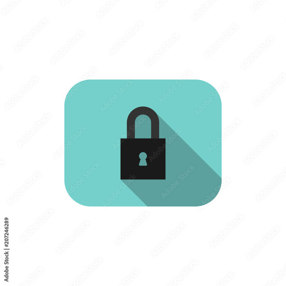 Padlock flat icon Padlock flat icon