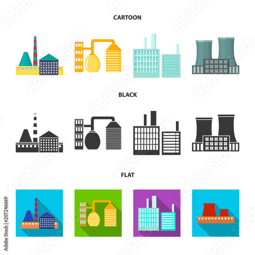 Industry, production.Factory set collection icons in cartoon,black,flat style vector symbol stock illustration web.