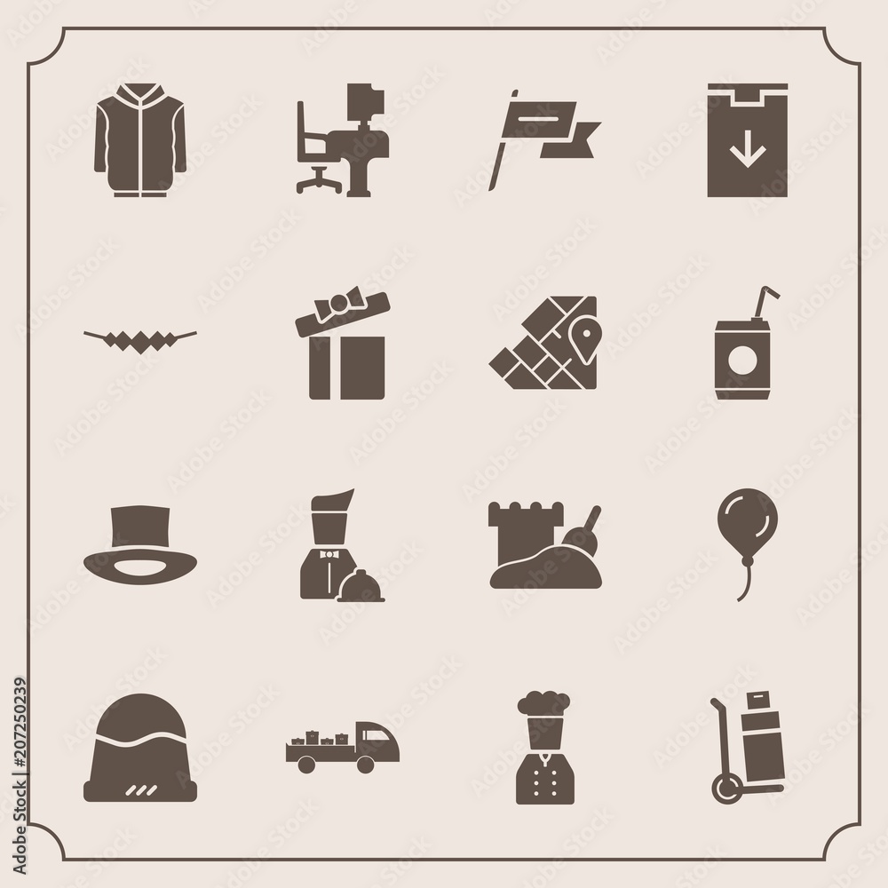 Modern, simple vector icon set with table, transportation, birthday, country, holiday, sign, business, delivery, waiter, download, hat, web, wind, present, travel, atlas, necklace, world, jacket icons Modern, simple vector icon set with table, transportation, birthday, country, holiday, sign, business, delivery, waiter, download, hat, web, wind, present, travel, atlas, necklace, world, jacket icons