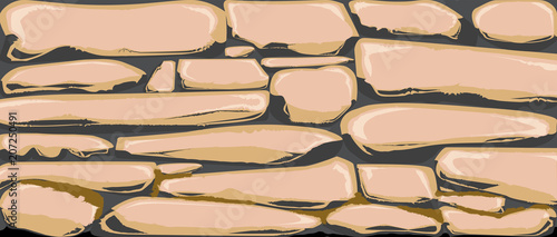 Dry Stone Wall As A Banner Background
