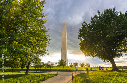 washington dc,Washington monument on sunset.