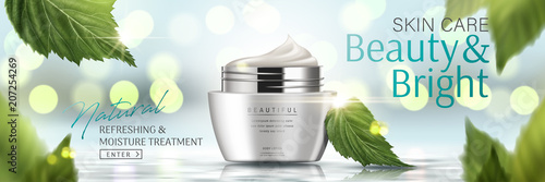 Moisture cream jar ad