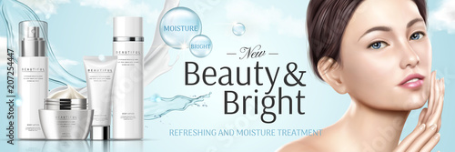 Moisture cosmetic set