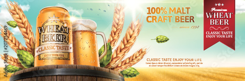 Wheat beer ads