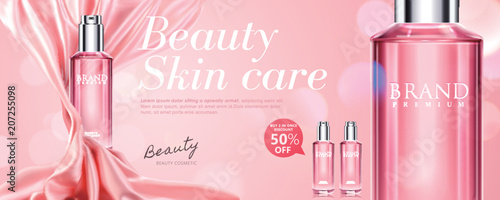 Elegant cosmetic ad