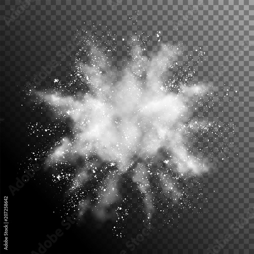 Explosion of White Powder