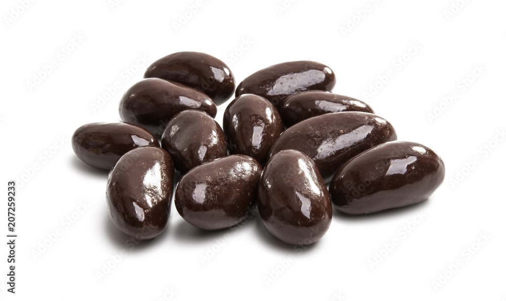 nuts in chocolate isolated nuts in chocolate isolated