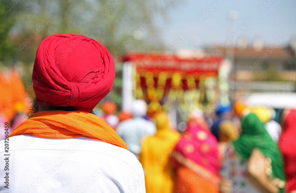 Fototapeta premium Sikh man with turbant called Dumalla