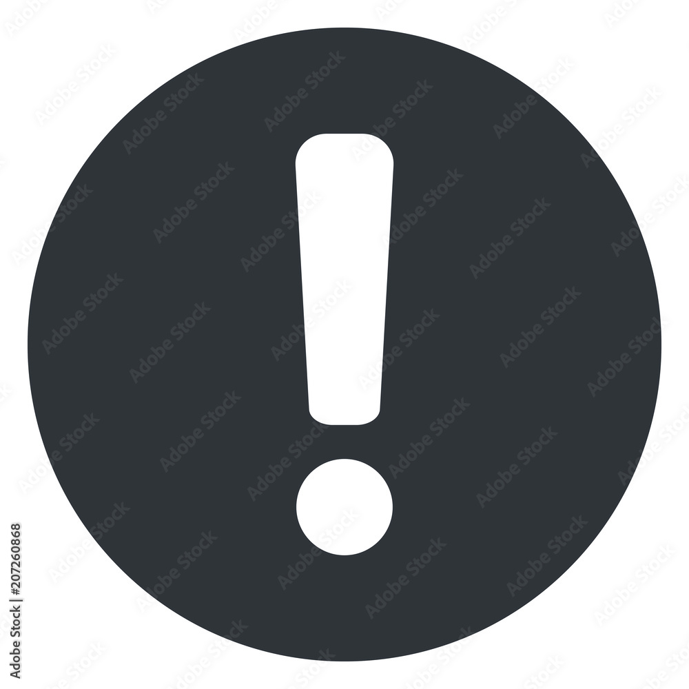 Exclamation sign. Attention symbol. Vector illustration. Exclamation sign. Attention symbol. Vector illustration.