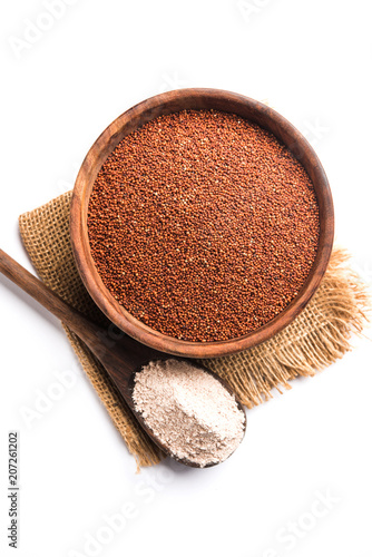 Ragi / Nachni , also known as finger millet and ragi flour, which is a healthy food and is gluten-free.