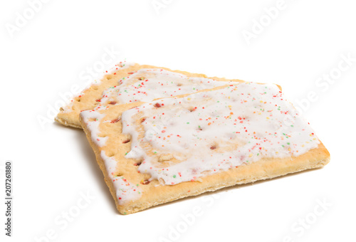biscuits with jam with icing isolated