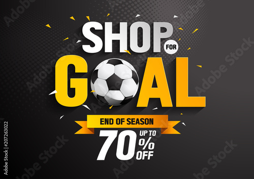shop for goal sale, vector illustration, you can place relevant content on the area.