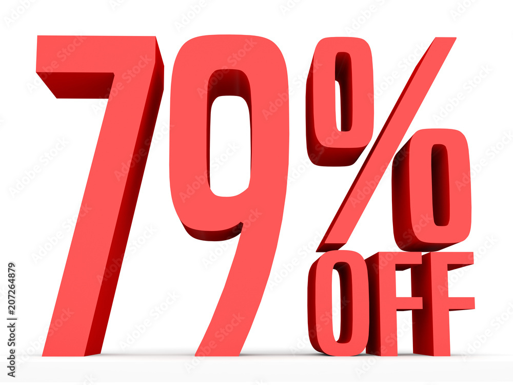 Seventy nine percent off. Discount 79 %. Seventy nine percent off. Discount 79 %.
