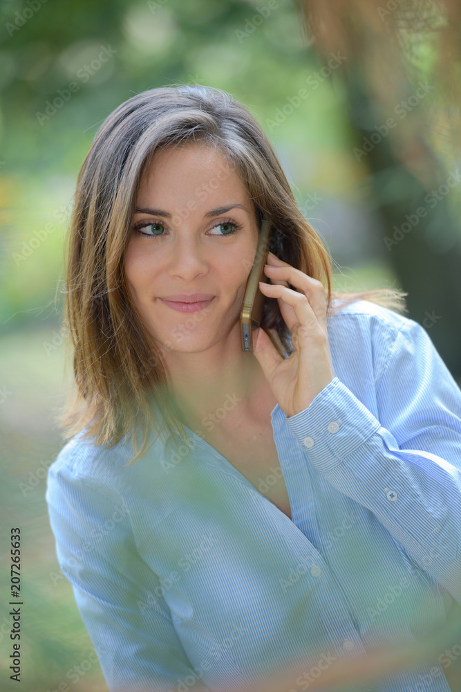 talking on the smartphone talking on the smartphone