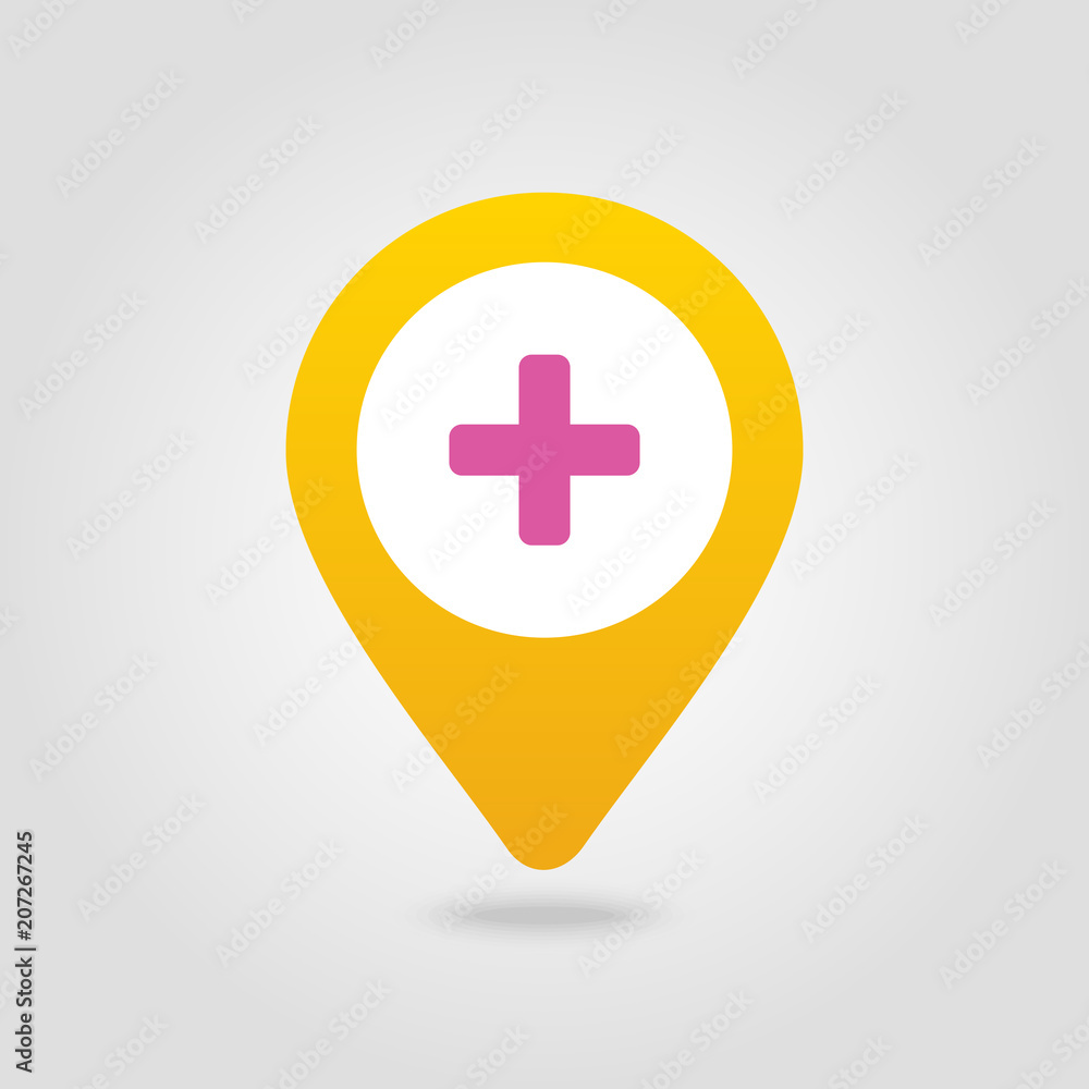 Plus, Hospital ,Pharmacy, Clinic pin map icon. Plus, Hospital ,Pharmacy, Clinic pin map icon.
