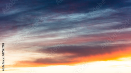 Beautiful clouds at sunset as an abstract background