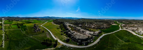 Drone view to the Phrygian valley photo