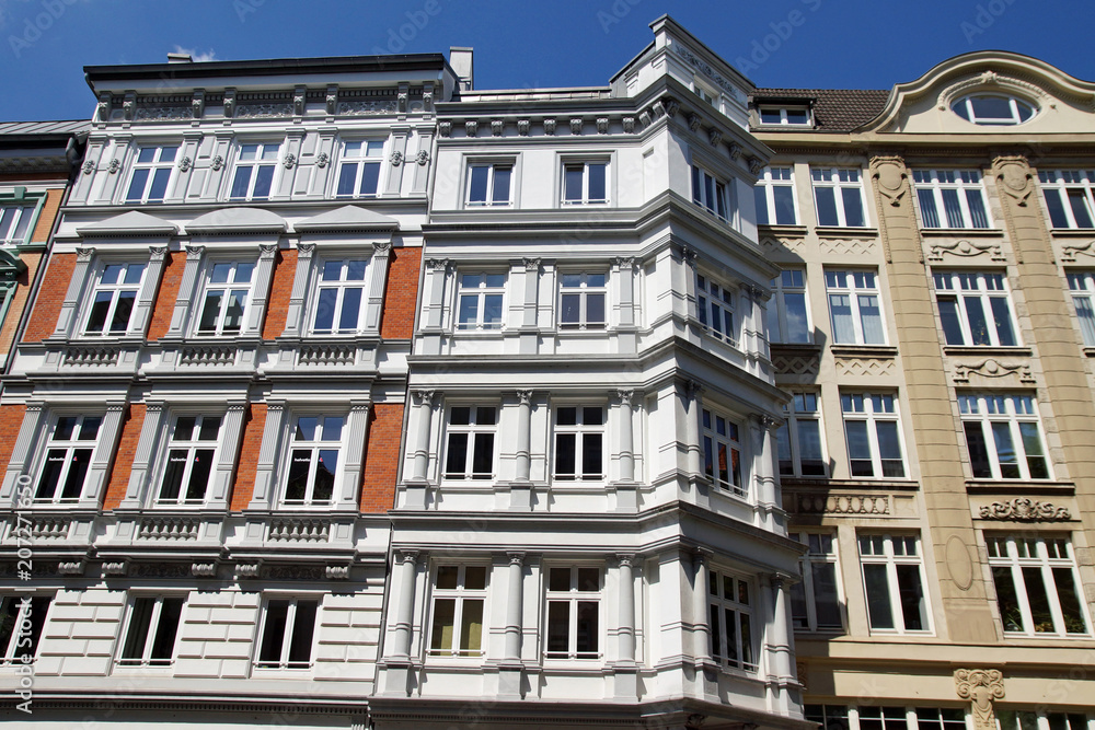Bürgerhäuser in der Hamburger Altstadt