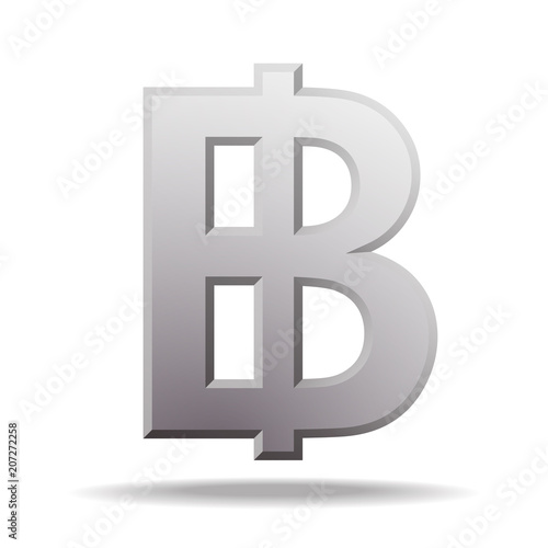 Valokuva Thai baht currency symbol