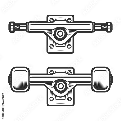 Vintage skateboard wheels concept