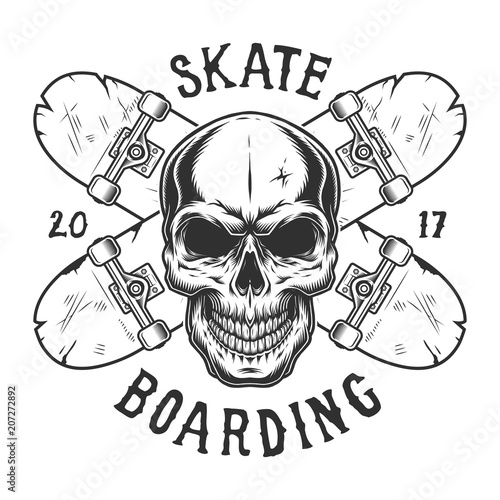 Vintage skateboarding logo