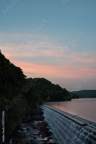 Waterfall Sunset