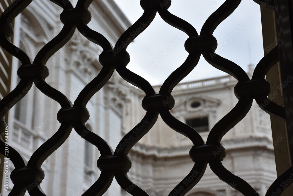Fototapeta premium Rome. 16 May 2018 Palace with access to the Vatican State located next to the Basilica of San Pietro.