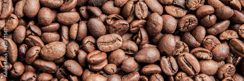 Background with coffee scattered