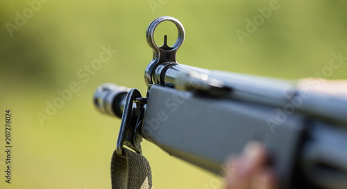 Εκτύπωση καμβά Shotgun in man' s hand