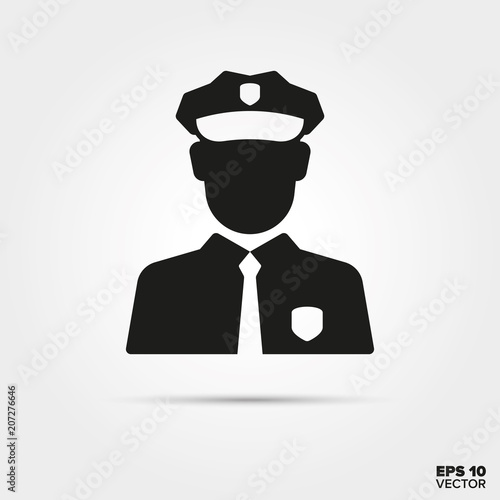 Policeman vector icon