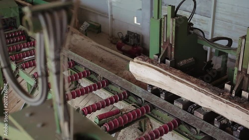 Sawmill - Process Of Woodworking - Sorting Beams