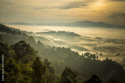 Khao Khai Nui viewpoint in the morning, Thai Muang, Phang Nga, Thailand. photo