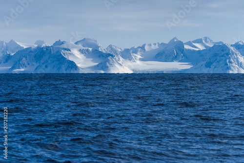 Wallpaper Mural  norway landscape nature of the mountains of Spitsbergen Longyearbyen  Svalbard   arctic ocean winter  polar day sunset sky Torontodigital.ca