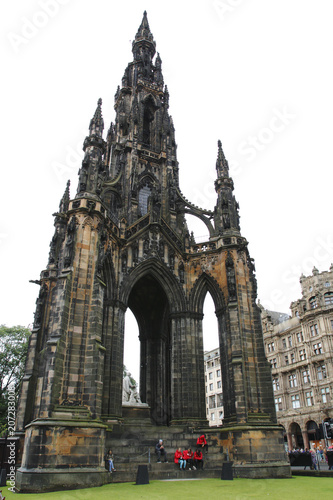 Historische Sehenswürdigkeit, Scott Monument inmitten von Edinburgh, Schottland