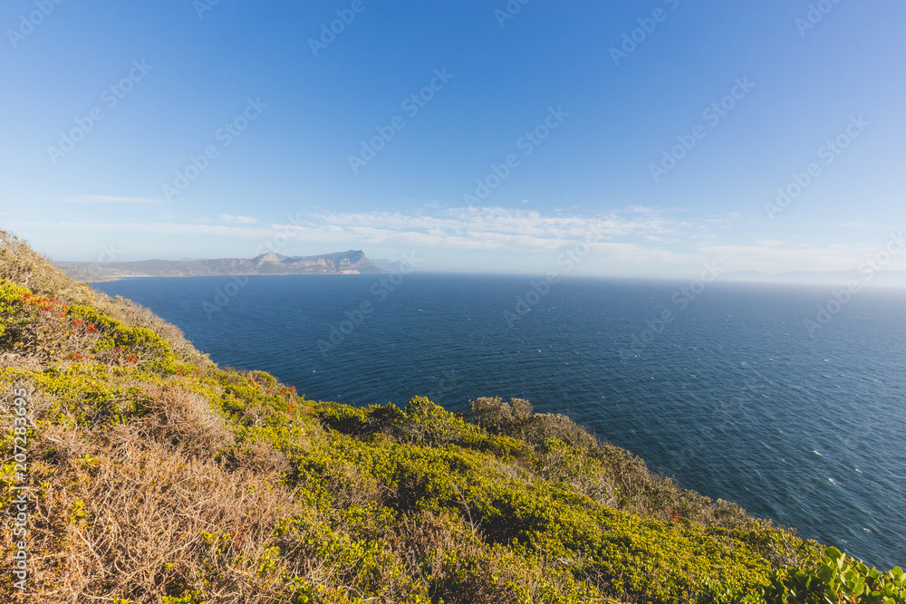 View of False Bay from Cape Point in Cape Town